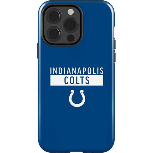 NFL Indianapolis Colts Blue Performance Series iPhone 15 Pro Impact Case